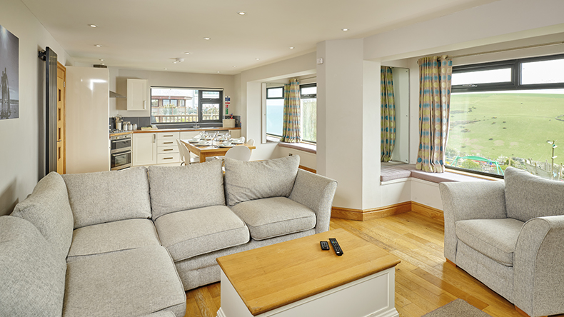 Exclusive apartment living area