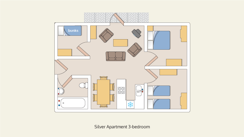 apartments silver 3 bedroom