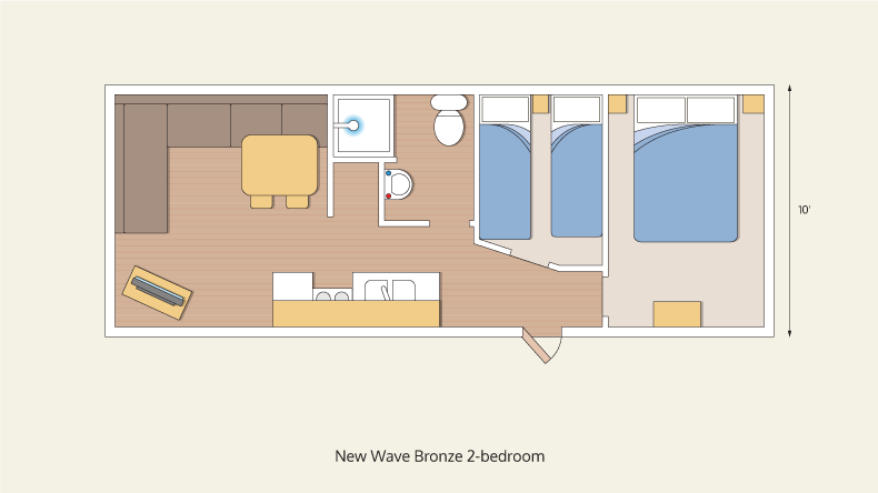 caravans new wave bronze 2 bedroom