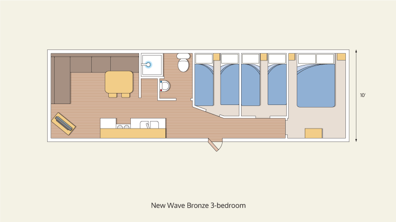 caravans new wave bronze 3 bedroom