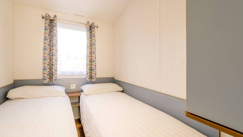 New Wave Bronze caravan twin bedroom