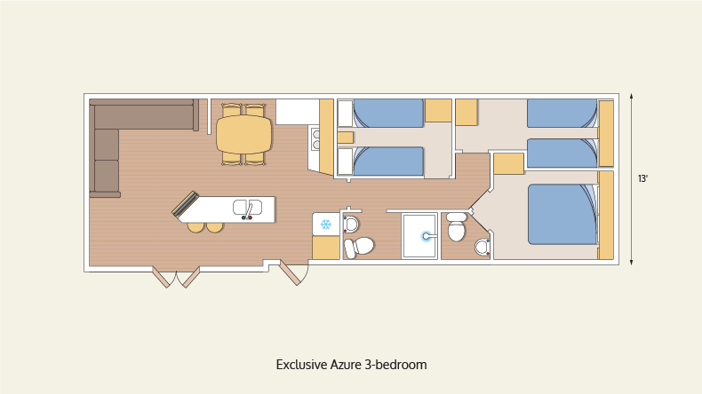 caravans exclusive azure 3 bedroom