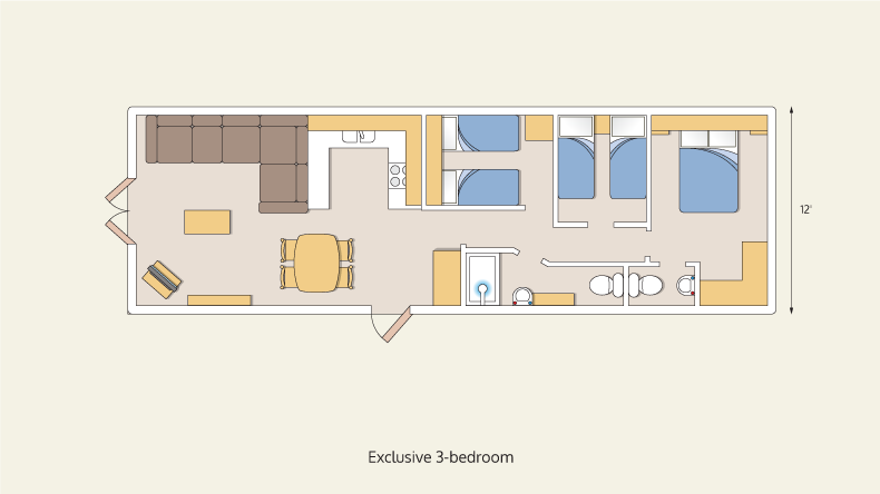 caravans exclusive 3 bedroom