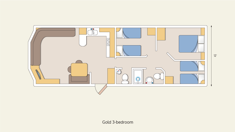 caravans gold 3 bedroom