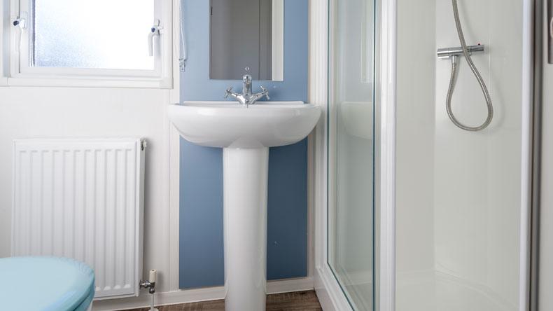 New Wave Gold caravan bathroom
