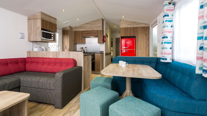New Wave Gold caravan kitchen
