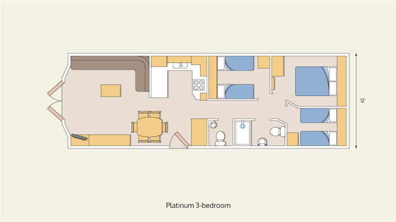 caravans platinum 3 bedroom