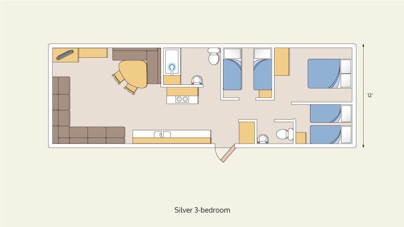 caravans silver 3 bedroom