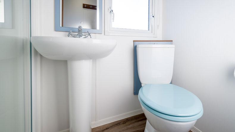 New Wave Silver caravan bathroom