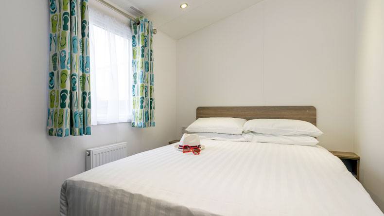 New Wave Silver caravan master bedroom
