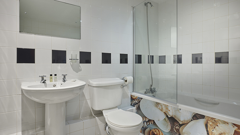 Farmhouse master ensuite bathroom