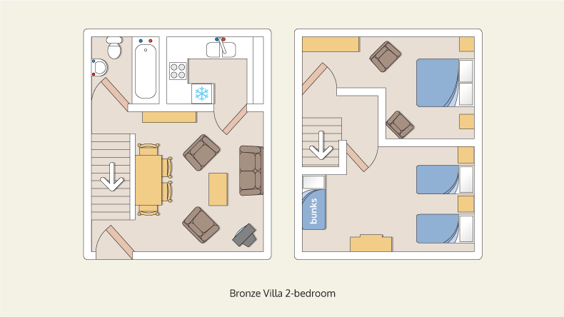 villa bungalows bronze 2 bedroom