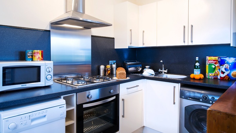 Gold lodge kitchen