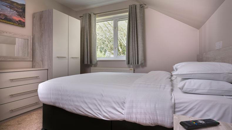 Gold lodge master bedroom