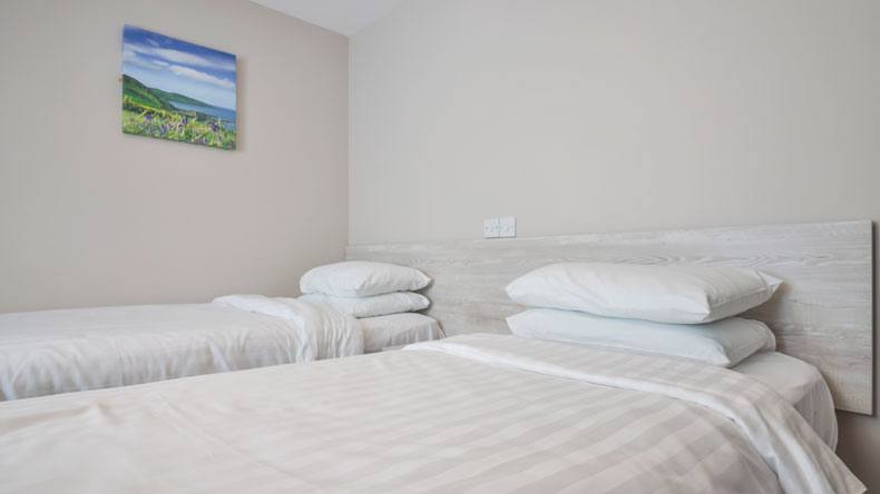 Gold lodge master bedroom