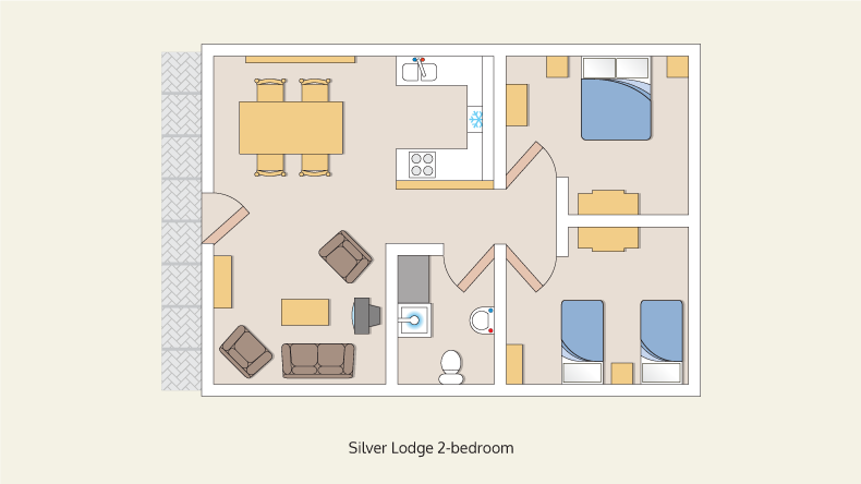 lodges silver 2 bedroom