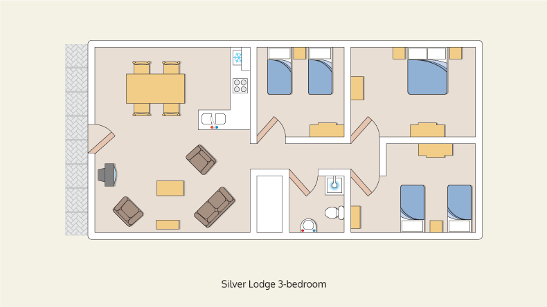 lodges silver 3 bedroom