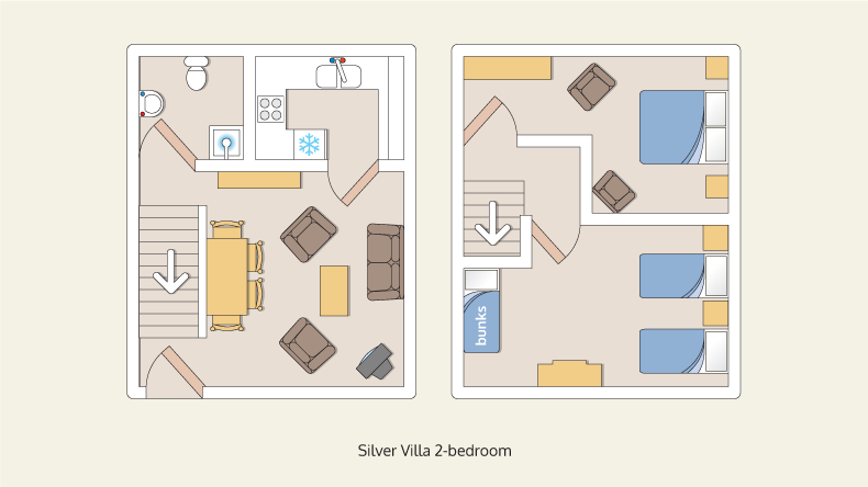 villa bungalows silver 2 bedroom