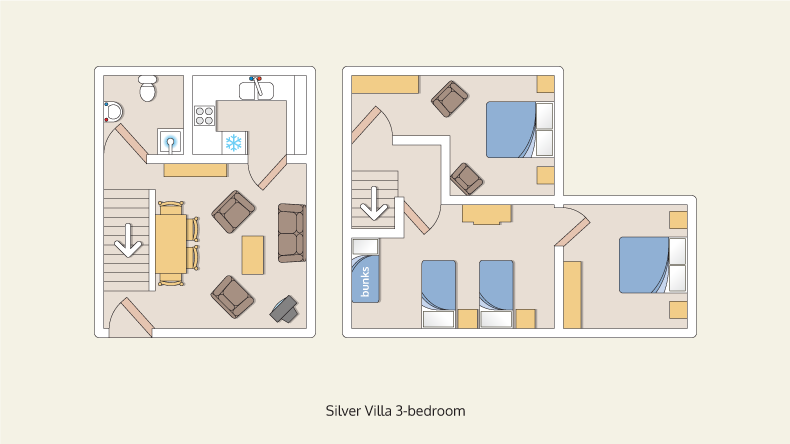 villa bungalows silver 3 bedroom