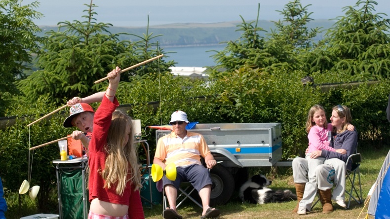 Grass Tent Camping Pitch Woolacombe Bay