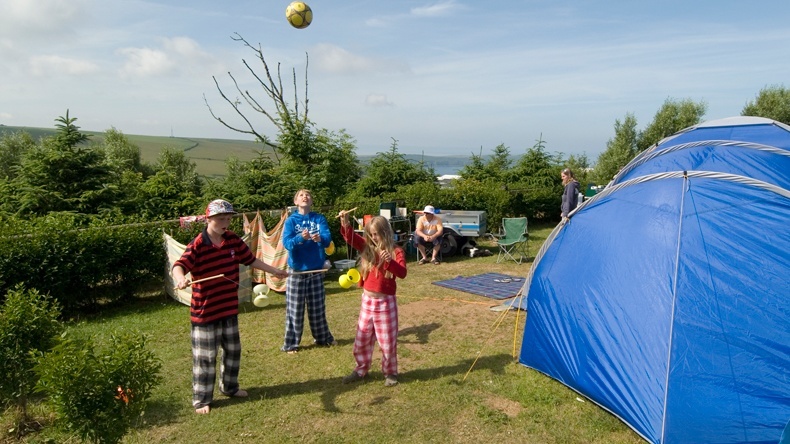 Grass Electric Camping Pitch Woolacombe Bay