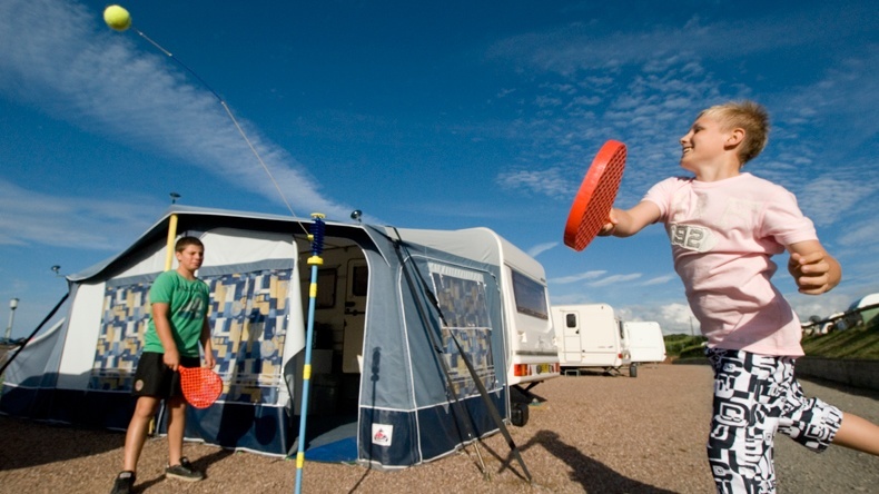 Electric Caravan Touring All Weather Pitch Twitchen House Holiday Park