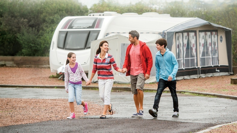 Super All Weather Touring Caravan Pitch Twitchen House