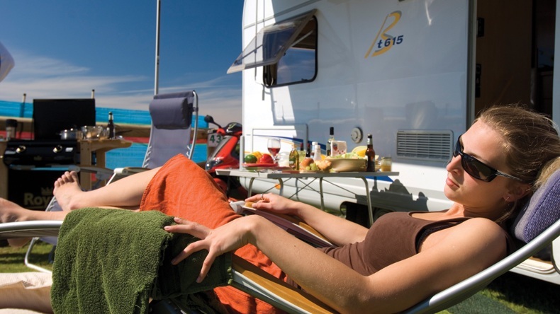 Super Touring Caravan Pitch Golden Coast Holiday Park Woolacombe